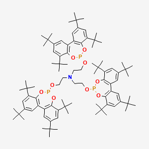 molecular formula C90H132NO9P3 B1604534 Tris[2-[[2,4,8,10-tetra-tert-butyldibenzo[d,f][1,3,2]dioxaphosphepin-6-yl]oxy]ethyl]amine CAS No. 80410-33-9