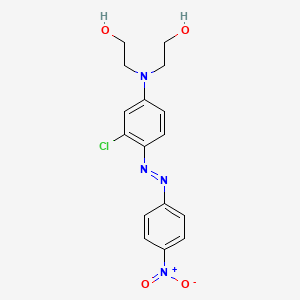 molecular formula C16H17ClN4O4 B1604550 2,2'-[[3-chloro-4-[(4-nitrophenyl)azo]phenyl]imino]bisethanol CAS No. 4540-00-5