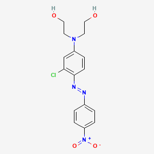 molecular formula C16H17ClN4O4 B1604550 Ethanol, 2,2'-[[3-chloro-4-[(4-nitrophenyl)azo]phenyl]imino]bis- CAS No. 4540-00-5