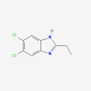 molecular formula C9H8Cl2N2 B1604556 5,6-dichloro-2-ethyl-1H-benzimidazole CAS No. 90348-42-8