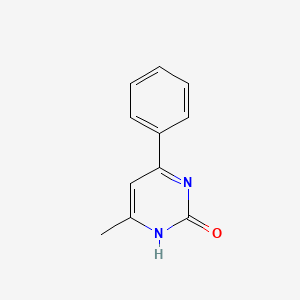molecular formula C11H10N2O B1604565 6-Methyl-4-phenyl-1H-pyrimidin-2-one CAS No. 6320-47-4