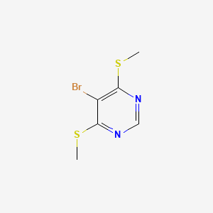 molecular formula C6H7BrN2S2 B1604568 5-Bromo-4,6-bis(methylsulfanyl)pyrimidine CAS No. 4786-71-4