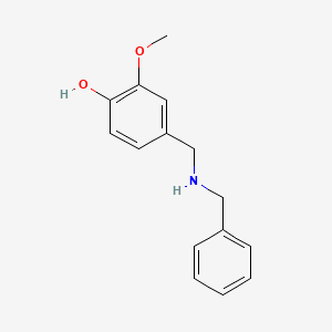 molecular formula C15H17NO2 B1604572 4-(Benzylaminomethyl)-2-methoxyphenol CAS No. 69875-94-1