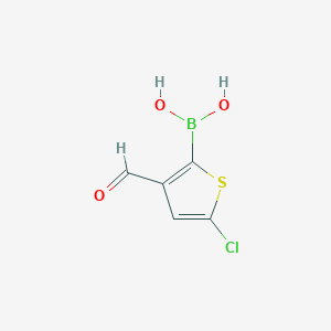 (5-Chloro-3-formylthiophen-2-yl)boronic acid