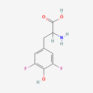 molecular formula C9H9F2NO3 B1604624 3,5-二氟酪氨酸 CAS No. 369-96-0