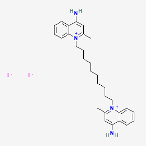 molecular formula C30H40I2N4 B1604626 Dequalinium iodide CAS No. 2019-42-3