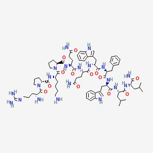 molecular formula C75H108N20O13 B1604648 Substance P, arg(1)-pro(2)-trp(7),(9)-leunh(2)(11)- CAS No. 84676-91-5