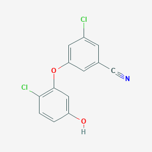 3-Chloro-5-(2-chloro-5-hydroxyphenoxy)benzonitrile