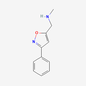 N-Methyl-1-(3-phenylisoxazol-5-yl)methanamine