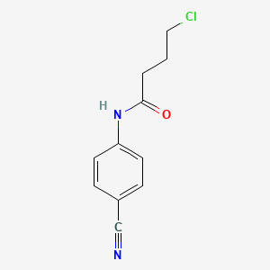 4-chloro-N-(4-cyanophenyl)butanamide