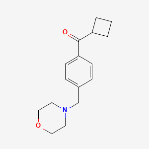 molecular formula C16H21NO2 B1604664 Cyclobutyl 4-(morpholinomethyl)phenyl ketone CAS No. 898770-75-7