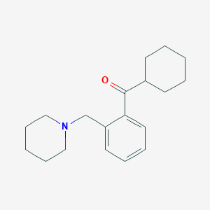 Cyclohexyl 2-(piperidinomethyl)phenyl ketone