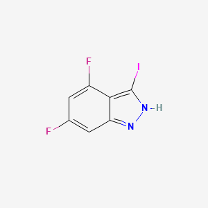 molecular formula C7H3F2IN2 B1604667 4,6-Difluoro-3-iodo-1H-indazole CAS No. 887567-79-5