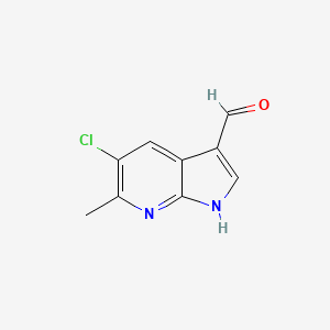 5-Chloro-6-methyl-1H-pyrrolo[2,3-b]pyridine-3-carbaldehyde