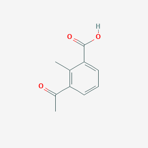 molecular formula C10H10O3 B1604670 2-Methyl-3-acetylbenzoic acid CAS No. 393516-78-4
