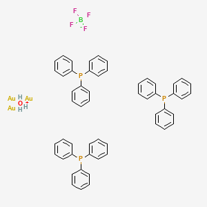 Tris(triphenylphosphinegold)oxonium tetrafluoroborate