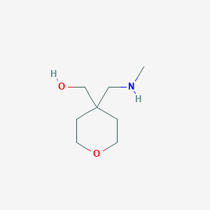 {4-[(methylamino)methyl]tetrahydro-2H-pyran-4-yl}methanol