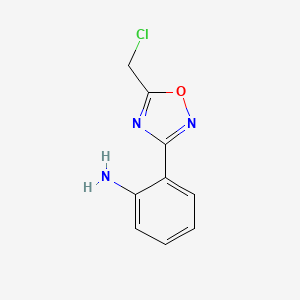 2-(5-(Chloromethyl)-1,2,4-oxadiazol-3-yl)aniline