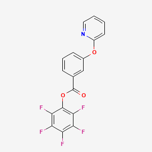 Pentafluorophenyl 3-(pyridin-2-yloxy)benzoate