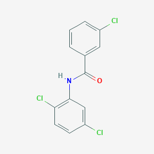 molecular formula C13H8Cl3NO B1604704 3-chloro-N-(2,5-dichlorophenyl)benzamide CAS No. 90665-32-0