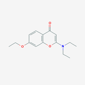 molecular formula C15H19NO3 B160471 2-(Diethylamino)-7-ethoxychromone CAS No. 131942-55-7