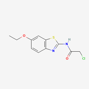 molecular formula C11H11ClN2O2S B1604714 2-chloro-N-(6-ethoxy-1,3-benzothiazol-2-yl)acetamide CAS No. 3268-74-4