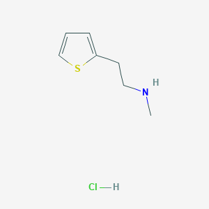 molecular formula C7H12ClNS B1604717 Methyl-(2-thiophen-2-YL-ethyl)-amine hydrochloride CAS No. 7404-71-9