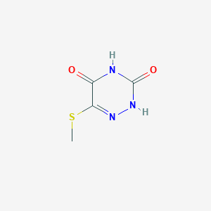 molecular formula C4H5N3O2S B1604719 5-(Methylthio)-6-azauracil CAS No. 31697-20-8