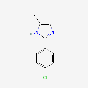 molecular formula C10H9ClN2 B1604721 2-(4-Chlorophenyl)-5-methyl-1h-imidazole CAS No. 35345-09-6