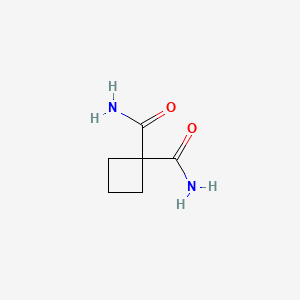 molecular formula C6H10N2O2 B1604724 Cyclobutane-1,1-dicarboxamide CAS No. 33582-68-2