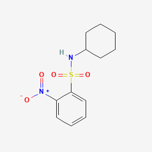 molecular formula C12H16N2O4S B1604730 N-cyclohexyl-2-nitrobenzenesulfonamide CAS No. 77516-53-1