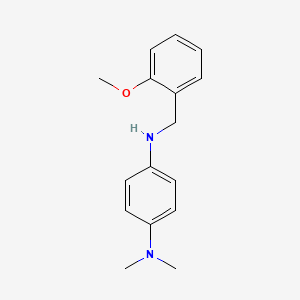 molecular formula C16H20N2O B1604731 N'-(2-methoxybenzyl)-N,N-dimethylbenzene-1,4-diamine CAS No. 436088-37-8