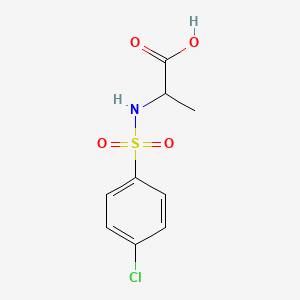 2-{[(4-Chlorophenyl)sulfonyl]amino}propanoic acid