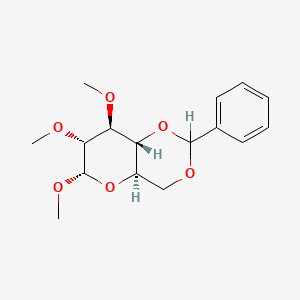 molecular formula C16H22O6 B1604752 Methyl 4,6-O-benzylidene-2,3-di(O-methyl)-alpha-D-glucopyranoside CAS No. 3051-89-6