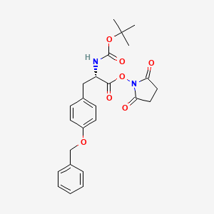 molecular formula C25H28N2O7 B1604758 Boc-Tyr(Bzl)-OSu CAS No. 27601-29-2