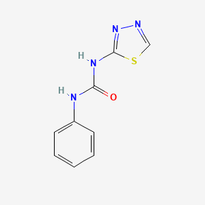 molecular formula C9H8N4OS B1604759 1-phenyl-3-(1,3,4-thiadiazol-2-yl)urea CAS No. 41118-83-6