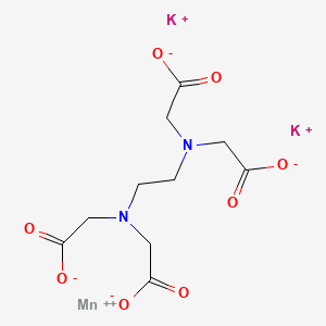 molecular formula C10H12K2MnN2O8 B1604767 Manganate(2-), [[N,N'-1,2-ethanediylbis[N-[(carboxy-kappaO)methyl]glycinato-kappaN,kappaO]](4-)]-, dipotassium, (OC-6-21)- CAS No. 68015-77-0