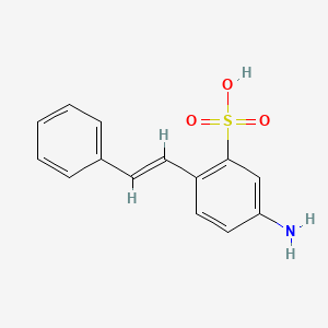 molecular formula C14H13NO3S B1604774 4-Aminostilbene-2-sulphonic acid CAS No. 6265-01-6