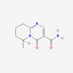 molecular formula C10H13N3O2 B1604780 4H-Pyrido[1,2-a]pyrimidine-3-carboxamide, 6,7,8,9-tetrahydro-6-methyl-4-oxo- CAS No. 33484-45-6