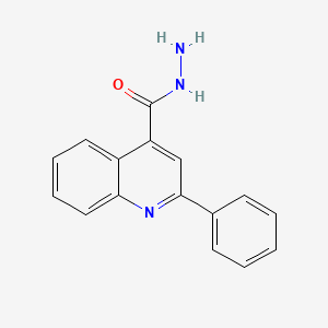 molecular formula C16H13N3O B1604794 2-Phenylquinoline-4-carbohydrazide CAS No. 4779-54-8