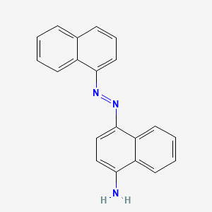molecular formula C20H15N3 B1604798 1-Naphthalenamine, 4-(1-naphthalenylazo)- CAS No. 2835-61-2