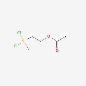 molecular formula C5H10Cl2O2Si B1604808 2-[Dichloro(methyl)silyl]ethyl acetate CAS No. 5578-41-6