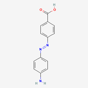 molecular formula C13H11N3O2 B1604814 Benzoic acid, 4-[(4-aminophenyl)azo]- CAS No. 6925-48-0