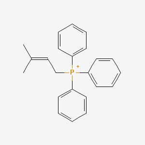 molecular formula C23H24P+ B1604821 (3-Methyl-2-butenyl)(triphenyl)phosphorane CAS No. 52750-95-5
