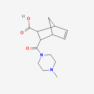 molecular formula C14H20N2O3 B1604826 3-(4-Methylpiperazine-1-carbonyl)bicyclo[2.2.1]hept-5-ene-2-carboxylic acid CAS No. 436811-00-6