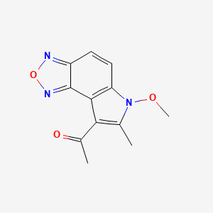 1-(6-Methoxy-7-methyl-6H-[1,2,5]oxadiazolo[3,4-e]indol-8-yl)ethan-1-one
