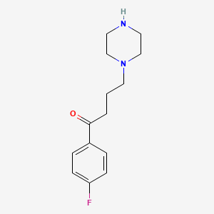 molecular formula C14H19FN2O B1604839 1-(4-Fluorophenyl)-4-(piperazin-1-yl)butan-1-one CAS No. 2560-31-8