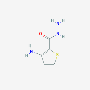 molecular formula C5H7N3OS B160484 3-Aminothiophene-2-carbohydrazide CAS No. 137844-98-5