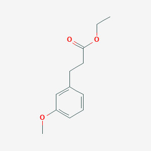molecular formula C12H16O3 B1604840 Ethyl 3-(3-methoxyphenyl)propanoate CAS No. 7116-39-4