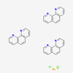 molecular formula C36H24Cl2N6Ru B1604851 Tris(1,10-phenanthroline); dichlororuthenium CAS No. 23570-43-6